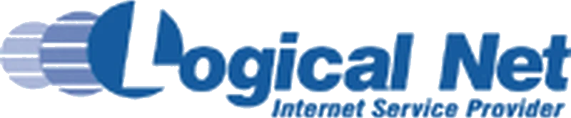 Before: the old LogicalNet globe logo, Internet Service Provider